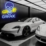 Dimmable Skull Garage Neon Sign for Man Cave