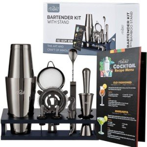 Ultimate Black Bartender Cocktail Set - 13 Pieces
