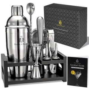 Hawke & Hanley Cocktail Shaker Set with Stand