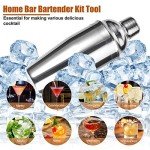 Stylish 12-Piece Bartender Kit with Bamboo Stand