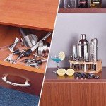 Stylish 12-Piece Bartender Kit with Bamboo Stand