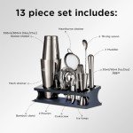 Ultimate Black Bartender Cocktail Set - 13 Pieces