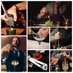 Stylish 12-Piece Bartender Kit with Bamboo Stand