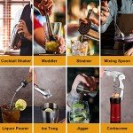 Vabaso Cocktail Shaker Set for Home Bar