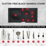 Hawke & Hanley Cocktail Shaker Set with Stand