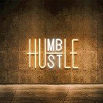 Hustle LED Neon Sign for Ultimate Mancave Vibe