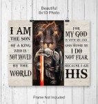Masculine Christian Wall Art for Mancave Decor
