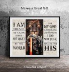 Masculine Christian Wall Art for Mancave Decor