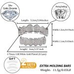 Vampire Teeth Silver Grillz for Hip Hop Style