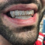 Vampire Teeth Silver Grillz for Hip Hop Style