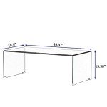 Modern Glass Coffee Table for Mancave Relaxation