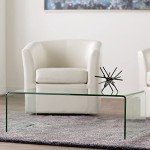 Modern Glass Coffee Table for Mancave Relaxation