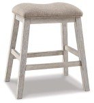 Ashley Skempton White/Brown Bar Stool