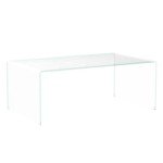 Modern Glass Coffee Table for Mancave Relaxation