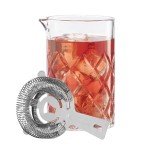 Mancave Cocktail Mixing Glass & Strainer Set