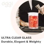 Mancave Cocktail Mixing Glass & Strainer Set