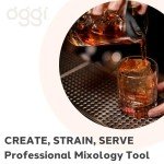 Mancave Cocktail Mixing Glass & Strainer Set