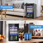 17" Beverage Refrigerator - 126 Can Mini Cooler