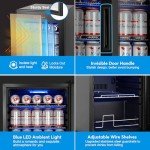 17" Beverage Refrigerator - 126 Can Mini Cooler