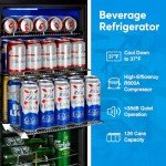 17" Beverage Refrigerator - 126 Can Mini Cooler