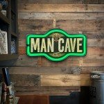 Vintage LED Neon Sign for Your Man Cave