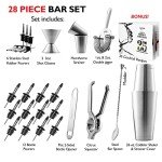 Stainless Steel Cocktail Shaker and Bar Tool Set