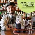 22-Piece Cocktail Shaker Set with Bamboo Stand