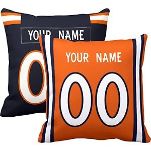Personalized Denver Throw Pillow for Mancave Decor