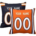 Personalized Denver Throw Pillow for Mancave Decor