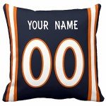 Personalized Denver Throw Pillow for Mancave Decor
