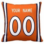 Personalized Denver Throw Pillow for Mancave Decor
