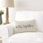 Better Together Quote Farmhouse Pillow Covers 12"x20
