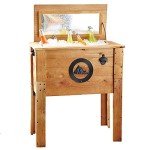 Rustic 45 Qt Outdoor Beverage Cooler - Brown