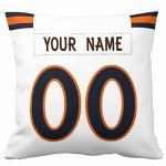 Personalized Denver Throw Pillow for Mancave Decor