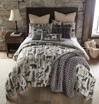 Deer Pattern Lodge Throw Pillow - Forest Weave
