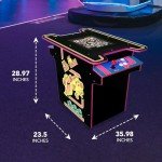 Ms. PAC-MAN Arcade Game Table - Black Edition