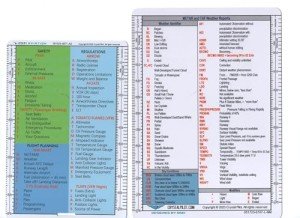 Aviation Pilot Acronym Placard & Flight Planning Board