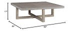 Lockthorne Gray Square Cocktail Table for Mancave