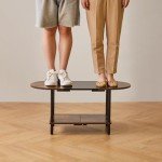 Mid Century Rustic Coffee Table with Unique Design