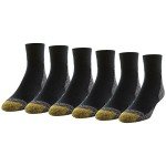 GOLDTOE Men's Cushion Ankle Socks - 6 Pairs