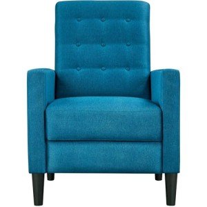 Cozy Mid-Century Modern Recliner Chair in Blue