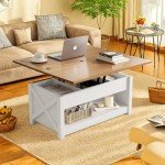 Stylish Lifting Top Coffee Table with Storage