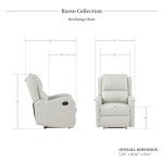 Taupe Manual Recliner Chair for Mancave Comfort