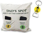 Dad's Spot Throw Pillow Covers with Keychain Opener