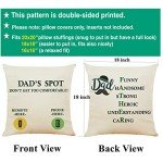 Dad's Spot Throw Pillow Covers with Keychain Opener