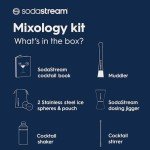 SodaStream Mixology Home Bar Set with Cocktail Book