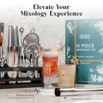 BARE BARREL® 16-Piece Cocktail Shaker Set