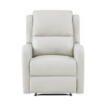 Taupe Manual Recliner Chair for Mancave Comfort