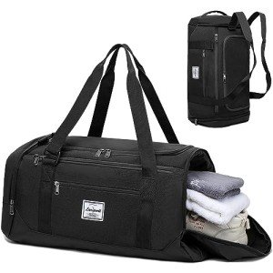 40L Men's Gym Duffel Bag with Shoe Compartment