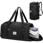 40L Men's Gym Duffel Bag with Shoe Compartment